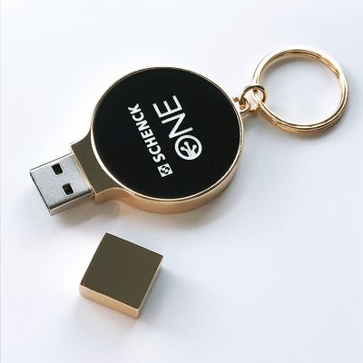 KOVOVÝ USB FLASH DISK S LED LOGEM