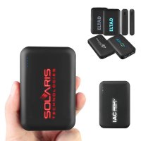 DUÁLNÍ POWER BANKA S LED LOGEM A POGUMOVANÝM POVRCHEM, 10 000 MAH