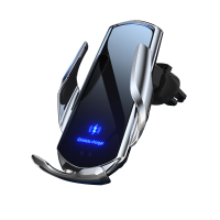 15W BEZDRÁTOVÁ RYCHLONABÍJEČKA DO AUTA S AUTOMATICKÝM ZAVÍRÁNÍM, LED LOGO