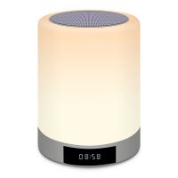 DOTYKOVÁ STOLNÍ LAMPA S BLUETOOTH
REPRODUKTOREM A BUDÍKEM