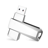 Luxusní otočný USB flash disk 3.0, 32GB, stříbrný (UDM1151)