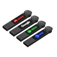 KOVOVÝ USB 2.0 / 3.0 FLASH DISK S LED LOGEM A KOMPASEM