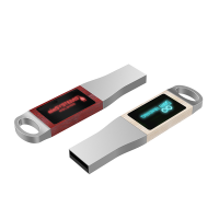 MINI USB FLASH DISK 2.0/3.0 S LED LOGEM, KOV A DŘEVO