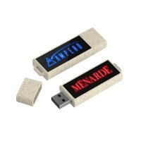 USB DISK S LED LOGEM, ROZLOŽITELNÝ MATERIÁL
