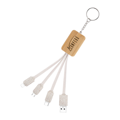 BAMBUSOVÝ NAPÁJECÍ USB KABEL 3 V 1