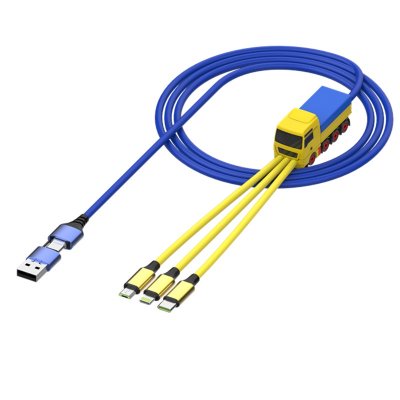 DLOUHÝ NABÍJECÍ (3A) USB KABEL 6 V 1, VE VLASTNÍM 3D TVARU