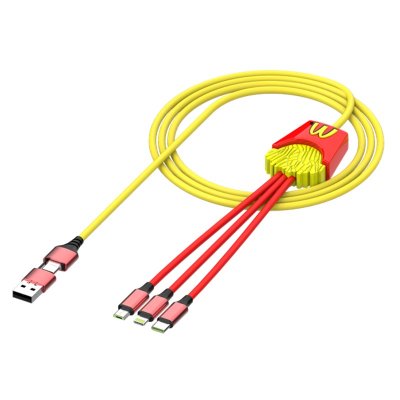 DLOUHÝ NABÍJECÍ (2A) USB KABEL 6 V 1, VLASTNÍ 3D TVAR,