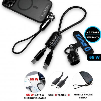 65W datový a nabíjecí kabel v poutku na mobil