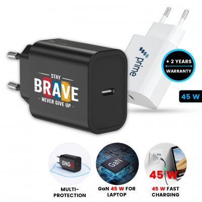 45W USB adaptér do EU zásuvky s USB-C