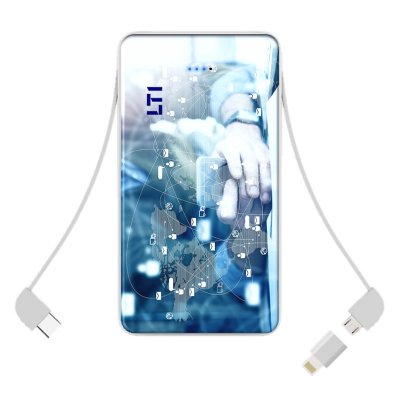 POWER BANKA S ALL-IN-1 VESTAVĚNÝMI KABELY, 8000 / 10000 MAH