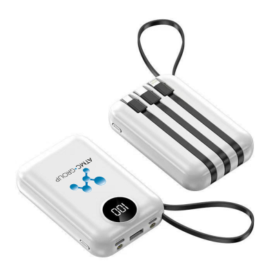 DUÁLNÍ POWER BANKA S ALL-IN-1 KABELY, 
LED SVÍTILNOU A DISPLEJEM, 10000 MAH