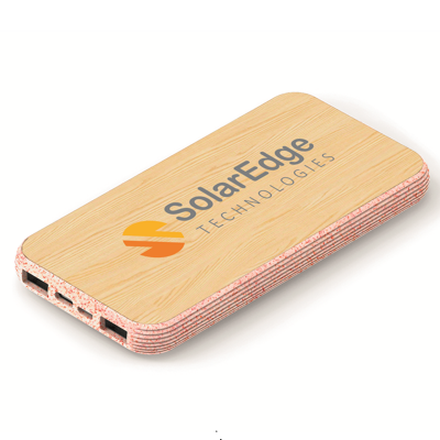 Bambusová power banka, s bezdrátovým nabíjením, 4000 / 5000 / 6000 / 8000 / 10000 mAh