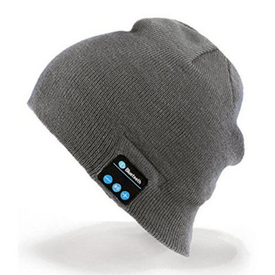 Zimní čepice s bluetooth sluchátky, tmavě šedá barva (PHO110)