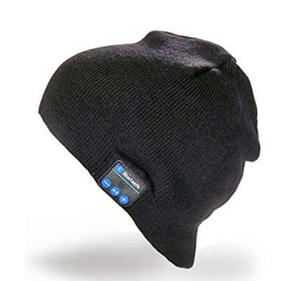 Zimní čepice s bluetooth sluchátky, černá barva (PHO110)
