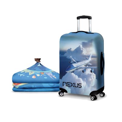 Elastický obal na kufr s vlastním potiskem, velikost M