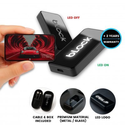Přenosný SSD disk s LED logem, v luxusním pouzdře, USB 3.0