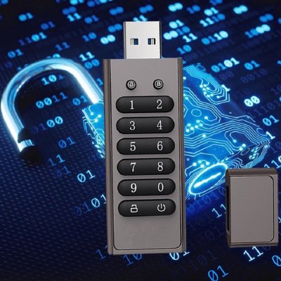 KOVOVÝ USB 3.0 FLASH DISK S HARDWAROVÝM ŠIFROVÁNÍM PIN KÓDEM