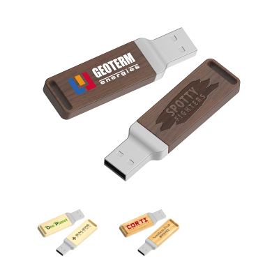 USB 2.0 / 3.0 FLASH DISK, DŘEVO + KOV
